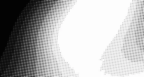 Halftone wave background. Curved gradient texture or pattern. Vertical gradie Illustrazione stock