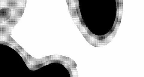 Halftone wave background. Curved gradient texture or pattern. Vertical gradie Stock Illustration