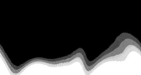 Halftone wave background. Curved gradient texture or pattern. Vertical gradie 스톡 일러스트