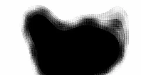 Halftone wave background. Curved gradient texture or pattern. Vertical gradie イラスト素材