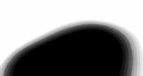 Halftone wave background. Curved gradient texture or pattern. Vertical gradie Stock Illustration