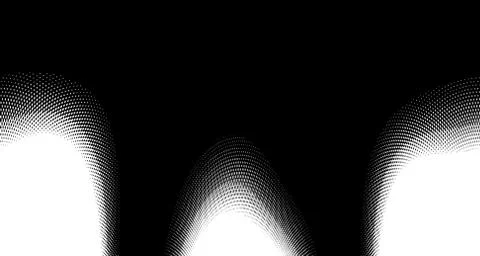 Halftone wave background. Curved gradient texture or pattern. Vertical gradie Stock Illustration