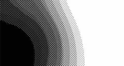 Halftone wave background. Curved gradient texture or pattern. Vertical gradie Stockillustratie