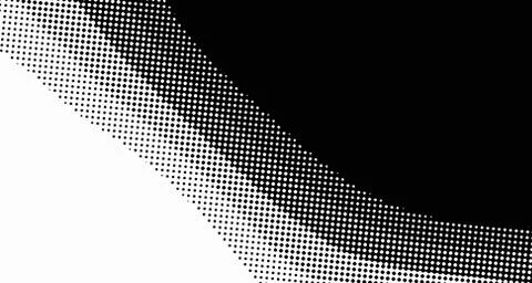 Halftone wave background. Curved gradient texture or pattern. Vertical gradie Illustrazione stock