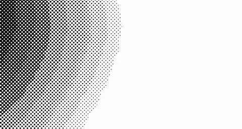 Halftone wave background. Curved gradient texture or pattern. Vertical gradie Stock Illustration