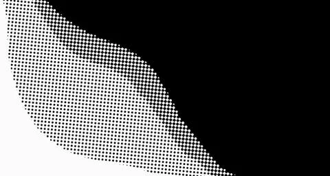 Halftone wave background. Curved gradient texture or pattern. Vertical gradie Stock Illustration