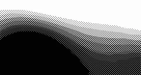 Halftone wave background. Curved gradient texture or pattern. Vertical gradie Stock Illustration