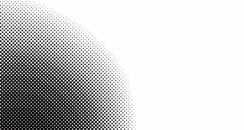 Halftone wave background. Curved gradient texture or pattern. Vertical gradie Illustrazione stock