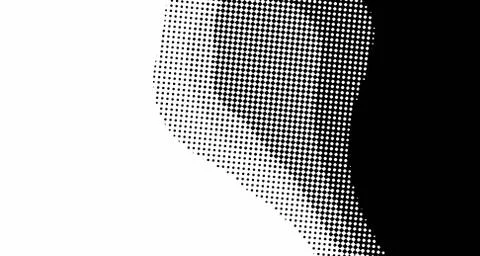 Halftone wave background. Curved gradient texture or pattern. Vertical gradie Illustrazione stock