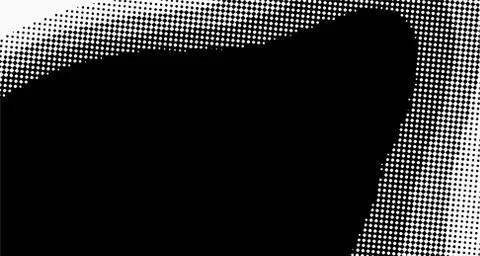 Halftone wave background. Curved gradient texture or pattern. Vertical gradie Illustrazione stock