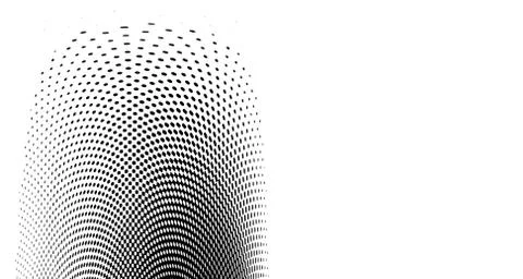 Halftone wave background. Curved gradient texture or pattern. Vertical gradie イラスト素材