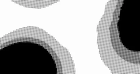 Halftone wave background. Curved gradient texture or pattern. Vertical gradie Stock Illustration