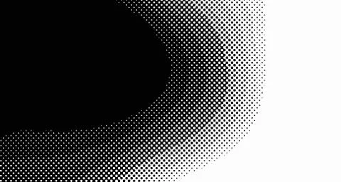 Halftone wave background. Curved gradient texture or pattern. Vertical gradie Stock Illustration