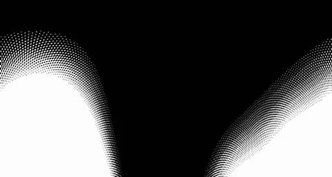 Halftone wave background. Curved gradient texture or pattern. Vertical gradie 스톡 일러스트