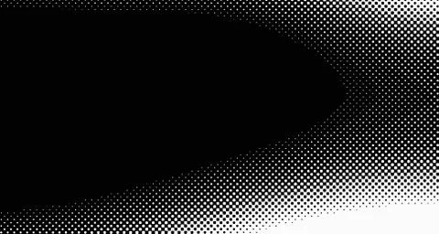 Halftone wave background. Curved gradient texture or pattern. Vertical gradie Illustrazione stock