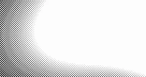 Halftone wave background. Curved gradient texture or pattern. Vertical gradie Stock Illustration
