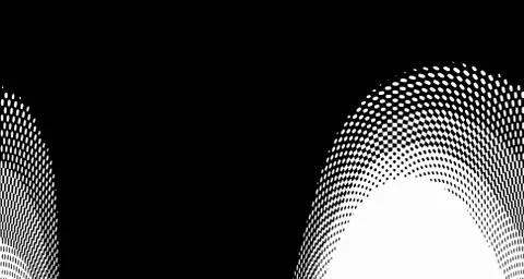 Halftone wave background. Curved gradient texture or pattern. Vertical gradie Stock Illustration