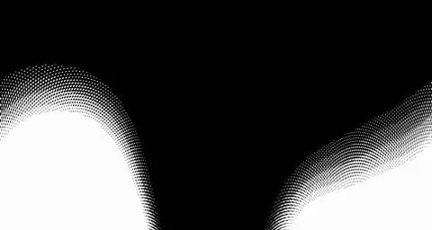 Halftone wave background. Curved gradient texture or pattern. Vertical gradie Illustrazione stock