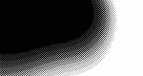 Halftone wave background. Curved gradient texture or pattern. Vertical gradie Illustrazione stock