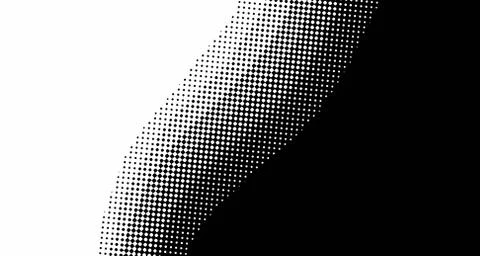 Halftone wave background. Curved gradient texture or pattern. Vertical gradie Stock Illustration