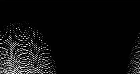 Halftone wave background. Curved gradient texture or pattern. Vertical gradie イラスト素材