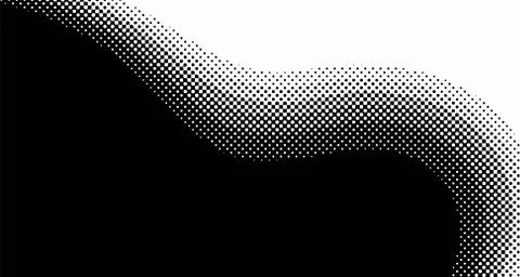 Halftone wave background. Curved gradient texture or pattern. Vertical gradie イラスト素材