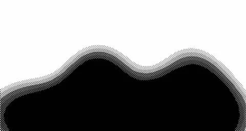 Halftone wave background. Curved gradient texture or pattern. Vertical gradie イラスト素材