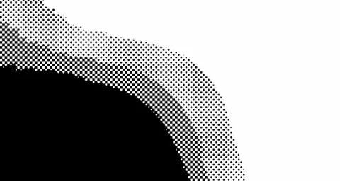 Halftone wave background. Curved gradient texture or pattern. Vertical gradie Stock Illustration