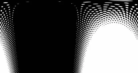 Halftone wave background. Curved gradient texture or pattern. Vertical gradie Stock Illustration