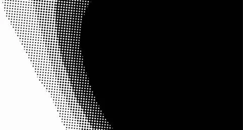 Halftone wave background. Curved gradient texture or pattern. Vertical gradie Illustrazione stock