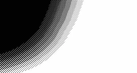 Halftone wave background. Curved gradient texture or pattern. Vertical gradie Illustrazione stock