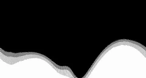 Halftone wave background. Curved gradient texture or pattern. Vertical gradie Illustrazione stock