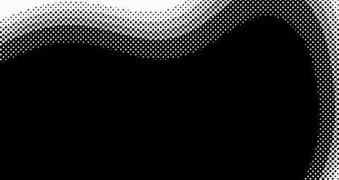 Halftone wave background. Curved gradient texture or pattern. Vertical gradie Stock Illustration