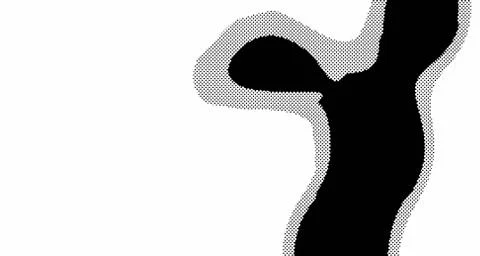 Halftone wave background. Curved gradient texture or pattern. Vertical gradie イラスト素材