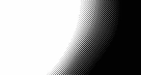 Halftone wave background. Curved gradient texture or pattern. Vertical gradie Stock Illustration