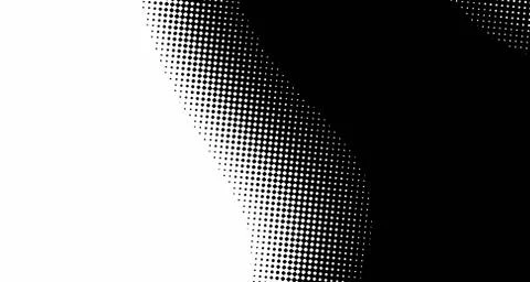 Halftone wave background. Curved gradient texture or pattern. Vertical gradie Stock Illustration