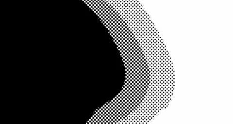 Halftone wave background. Curved gradient texture or pattern. Vertical gradie 스톡 일러스트