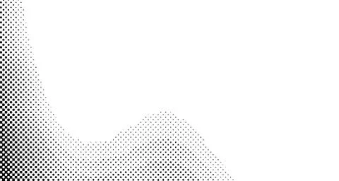 Halftone wave background. Curved gradient texture or pattern. Vertical gradie イラスト素材