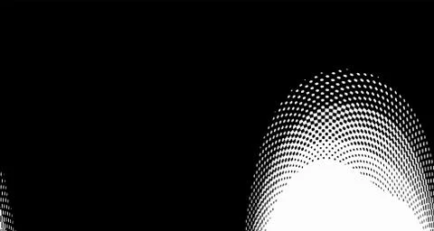 Halftone wave background. Curved gradient texture or pattern. Vertical gradie Illustrazione stock