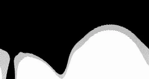 Halftone wave background. Curved gradient texture or pattern. Vertical gradie 스톡 일러스트