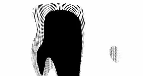 Halftone wave background. Curved gradient texture or pattern. Vertical gradie Illustrazione stock