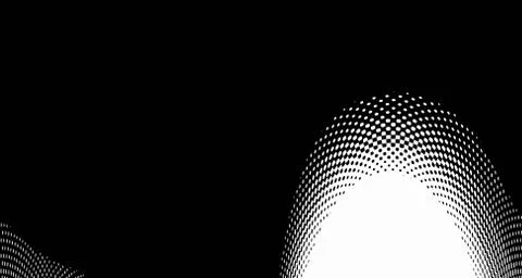 Halftone wave background. Curved gradient texture or pattern. Vertical gradie Stock Illustration