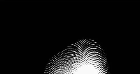 Halftone wave background. Curved gradient texture or pattern. Vertical gradie 스톡 일러스트