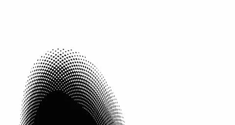 Halftone wave background. Curved gradient texture or pattern. Vertical gradie 스톡 일러스트