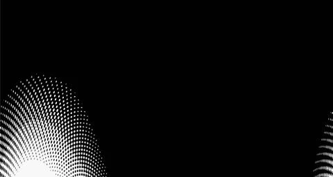 Halftone wave background. Curved gradient texture or pattern. Vertical gradie Stock Illustration