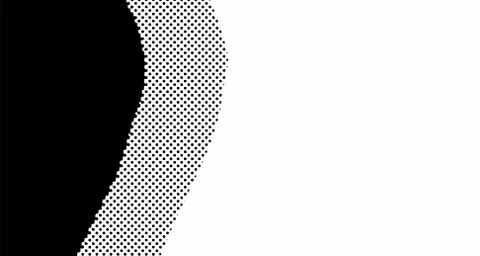 Halftone wave background. Curved gradient texture or pattern. Vertical gradie Illustrazione stock