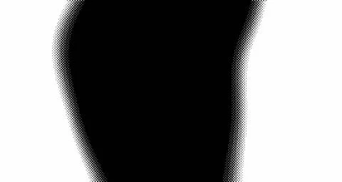Halftone wave background. Curved gradient texture or pattern. Vertical gradie Illustrazione stock