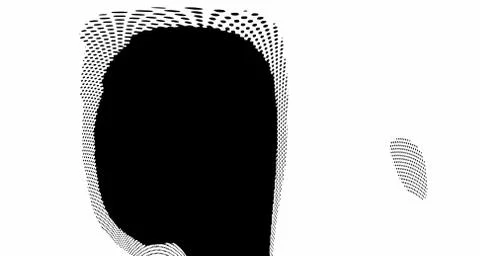 Halftone wave background. Curved gradient texture or pattern. Vertical gradie イラスト素材