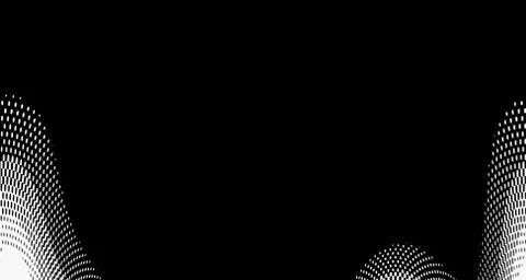 Halftone wave background. Curved gradient texture or pattern. Vertical gradie Illustrazione stock