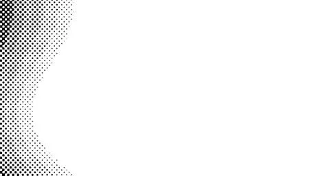 Halftone wave background. Curved gradient texture or pattern. Vertical gradie 스톡 일러스트